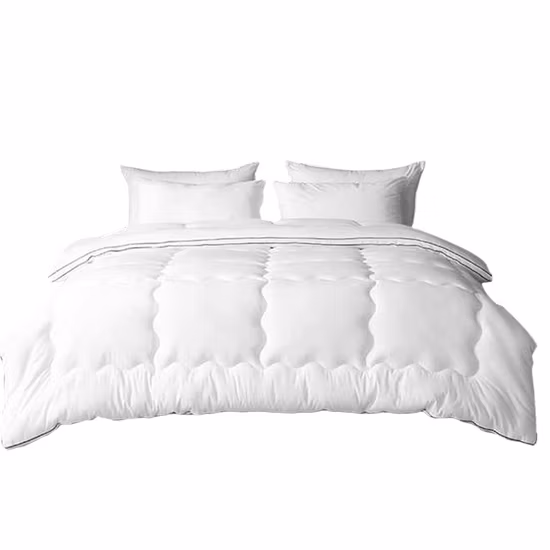 Jaje Custom Wholesale Home Ultrasonic King Size Preço competitivo Ar condicionado Luxo Verão Algodão Orgânico Polieste Lençol Colcha Conjunto Colcha com Saco